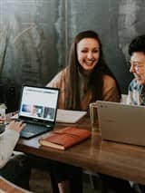 Freelancers celebrating project success